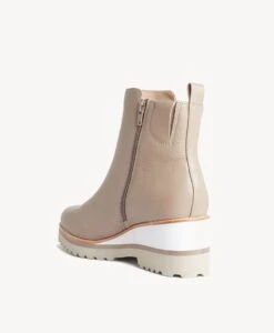 Bank Ankle Boot -shoe Sales Bank23wMCDO Taupe Leather 4