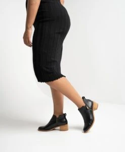 Blink Ankle Boot -shoe Sales Blink23wMCDO Black Leather Black Suede7388 WEB