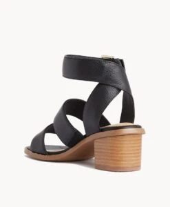 Cassie Strappy Sandal -shoe Sales Cassie22sMNCO Black Leather 4