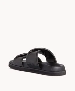 Croissant Sandal -shoe Sales Croissant22sMCDO Black Leather 4