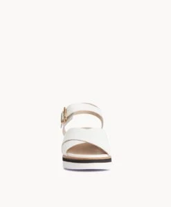 Eden Wedge Sandal -shoe Sales Eden22sMCDO White Leather 3