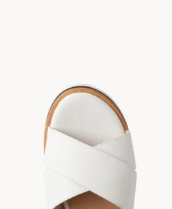 Eden Wedge Sandal -shoe Sales Eden22sMCDO White Leather 5