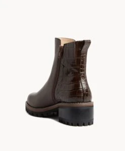 Edge Combat Boot 9 Edge Combat Boot -shoe Sales Edge23wMCDO Dark Coffee Leather Dark Croc 4