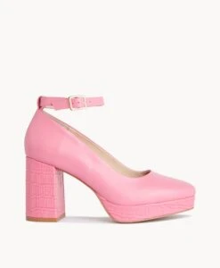 Fleur Platform -shoe Sales Fleur23wMCDO Peony Pink Leather 2