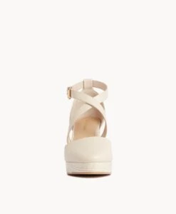 Frankie Platform -shoe Sales Frankie22sMCDO White Leather Vintage Cream Leather 3 1