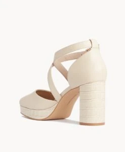 Frankie Platform -shoe Sales Frankie22sMCDO White Leather Vintage Cream Leather 4 1