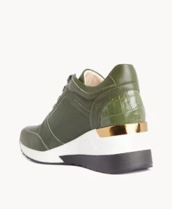 Hero Platform Sneaker -shoe Sales Hero W Olive Leather Olive Croc 4