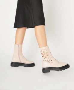 Kira Combat Boot -shoe Sales Kira22wMCDO Pink Leather ECOMM