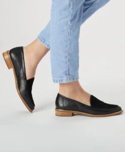 Lapel Dress Loafer -shoe Sales Lapel21wMCDO Black Leather Combo Hero 1