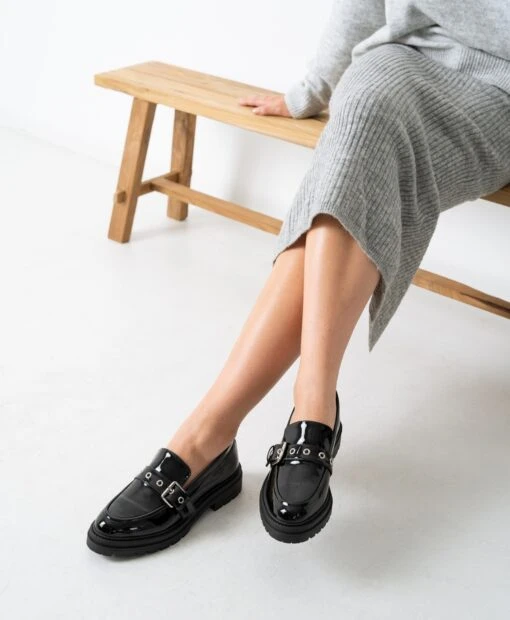 Nickel Loafer 7 Nickel Loafer -shoe Sales Nickel Black Patent 2446 WEB