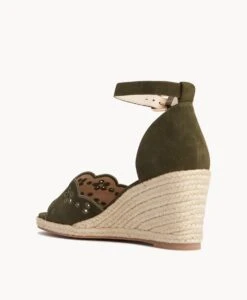 Oriel Wedge Sandal 12 Oriel Wedge Sandal -shoe Sales Oriel22sMCDO Olive Suede 4 1