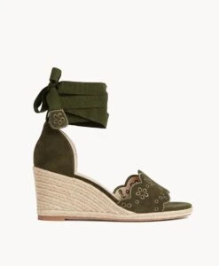 Oriel Wedge Sandal 14 Oriel Wedge Sandal -shoe Sales Oriel22sMCDO Olive Suede 6 1