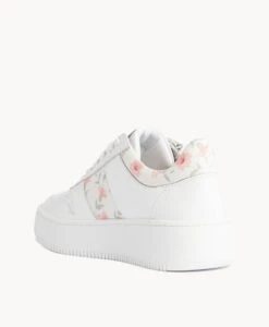 Roxy Sneaker -shoe Sales Roxy Zip W White Rose Print 4