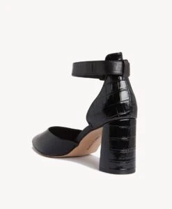 Sophie Heel 9 Sophie Heel -shoe Sales Sophie22sMCDO Black Leather Black Croc 4