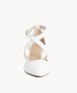 Staten Strappy Heel -shoe Sales Staten21sMCDO White 3 1
