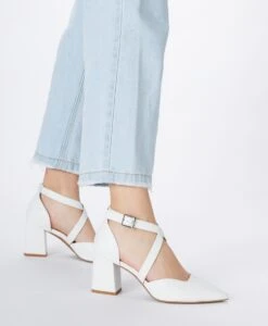 Staten Strappy Heel -shoe Sales Staten21sMCDO White ECOMM 1