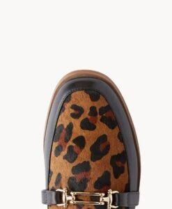 Tickle Loafer 10 Tickle Loafer -shoe Sales Tickle19sMNCO Black leather Leopard 5