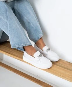 Verve Slip On -shoe Sales Verve W White Leather 0727 WEB