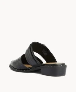 Whisper Mule -shoe Sales Whisper22sMCDO Black Croc Black Leather 4