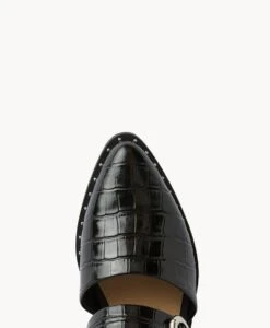 Whisper Mule -shoe Sales Whisper22sMCDO Black Croc Black Leather 5