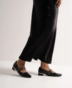 Winnie Ballet Flat -shoe Sales Winnie22sMNCO Black Leather3094 WEB