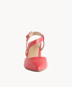 Sando Heel -shoe Sales sando22sMCDO magenta leather 3 2